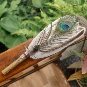 Smudge Feather Fan (35cm)