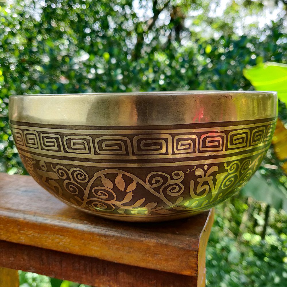 Mandala Yantra Mantra Singing Bowl - F# (20 cm, 1.1 kg) - Image 3