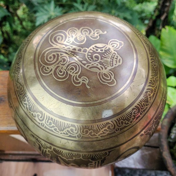 Vajra Mantra Singing Bowl - E (19 cm, 0.9 kg) - Image 5