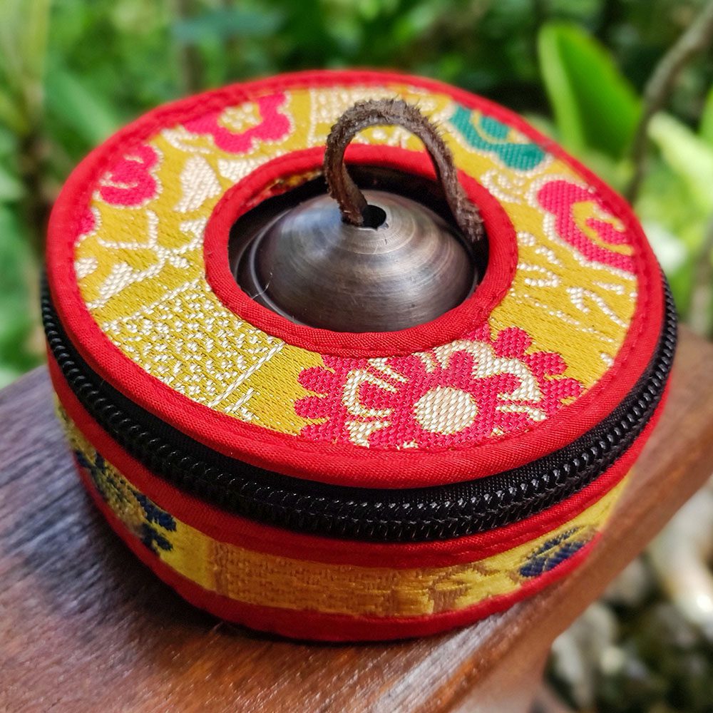 Bronze Tingsha With Bag (Tibetan Bells) (8.3 cm, 490 gr) - Image 3