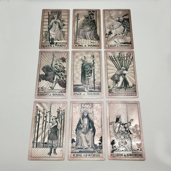 Neo Rider Waite Tarot Rose Gold Waterproof Card Deck - Image 3
