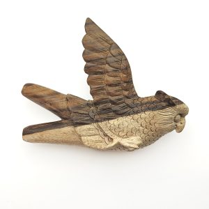 Wooden Kuripe Pipe "Flying Owl" (Sono Wood)