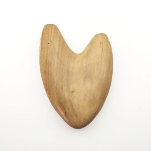 Wooden Kuripe Rapeh Applicator "Heart" (Cemara Wood)