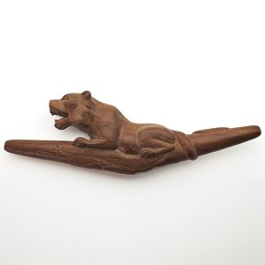 Wooden Tepi Pipe "Jaguar" (Sawo Wood)