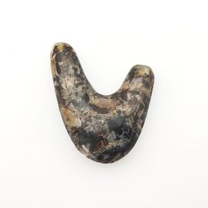 Agate Crystal Kuripe Rapeh Applicator "Heart"