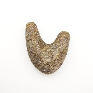 Yellow Agate Crystal Kuripe Rapeh Applicator "Heart"