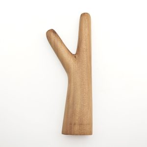 Wooden Kuripe Pipe V-Shape Standing (Cemara Wood)