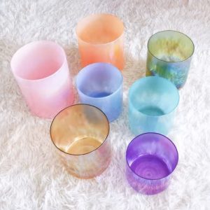 Alchemy Fluorite Crystal Singing Bowls Set (Octave 3) (18-22 cm, 4.5 kg)