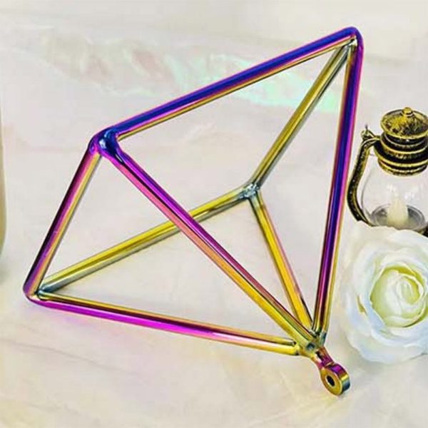 Crystal Singing Pyramid Titanium Blue (15 cm) - Image 2