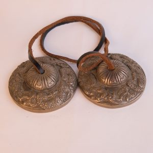 Bronze Tingsha "Dragons" (Tibetan Bells) (7.5 cm, 300 gr) (+ case)