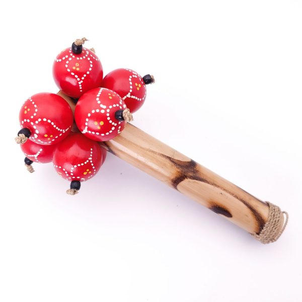 Ethnic Ten Sphere Shaker Stick