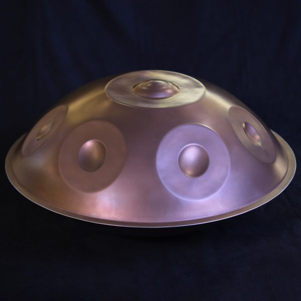 Professional Handpan "D Kurd 12" (Brown, 2 Cyclope Note, Stainless Steel) - Image 4