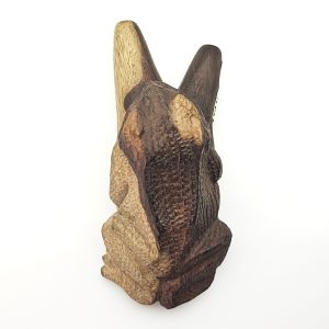 Wooden Kuripe Pipe "Bufo Frog" (Tamarind Wood)