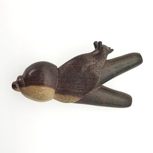 Wooden Kuripe Pipe "Snail" (Tamarind Wood)