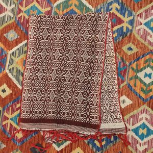 Ceremonial Handmade Cotton Altar Cloth Red (127x46cm)