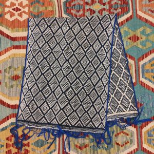 Ceremonial Handmade Cotton Altar Cloth  Blue (122x47cm)