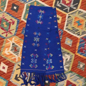 Ceremonial Handmade Cotton Altar Cloth Blue (117x27cm)
