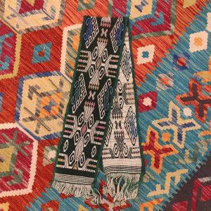 Ceremonial Handmade Cotton Altar Cloth Green (105x15cm)