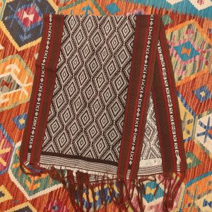 Ceremonial Handmade Cotton Altar Cloth Brown (135x49cm)