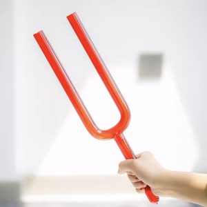 Colored Crystal Tuning Fork Large Red - C4 (38 cm, 252 Hz)