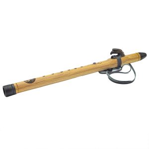 Premium Single Flute Teakwood Amethyst - Gm (+ case)