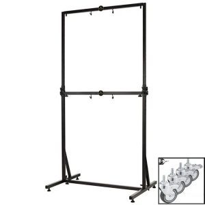 MEINL Professional Double Gong Stand Holder With Wheels (up to 40")