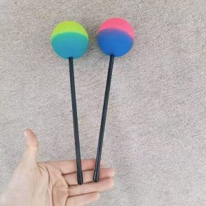 Chinese Gong Friction Mallet Colored Big Head