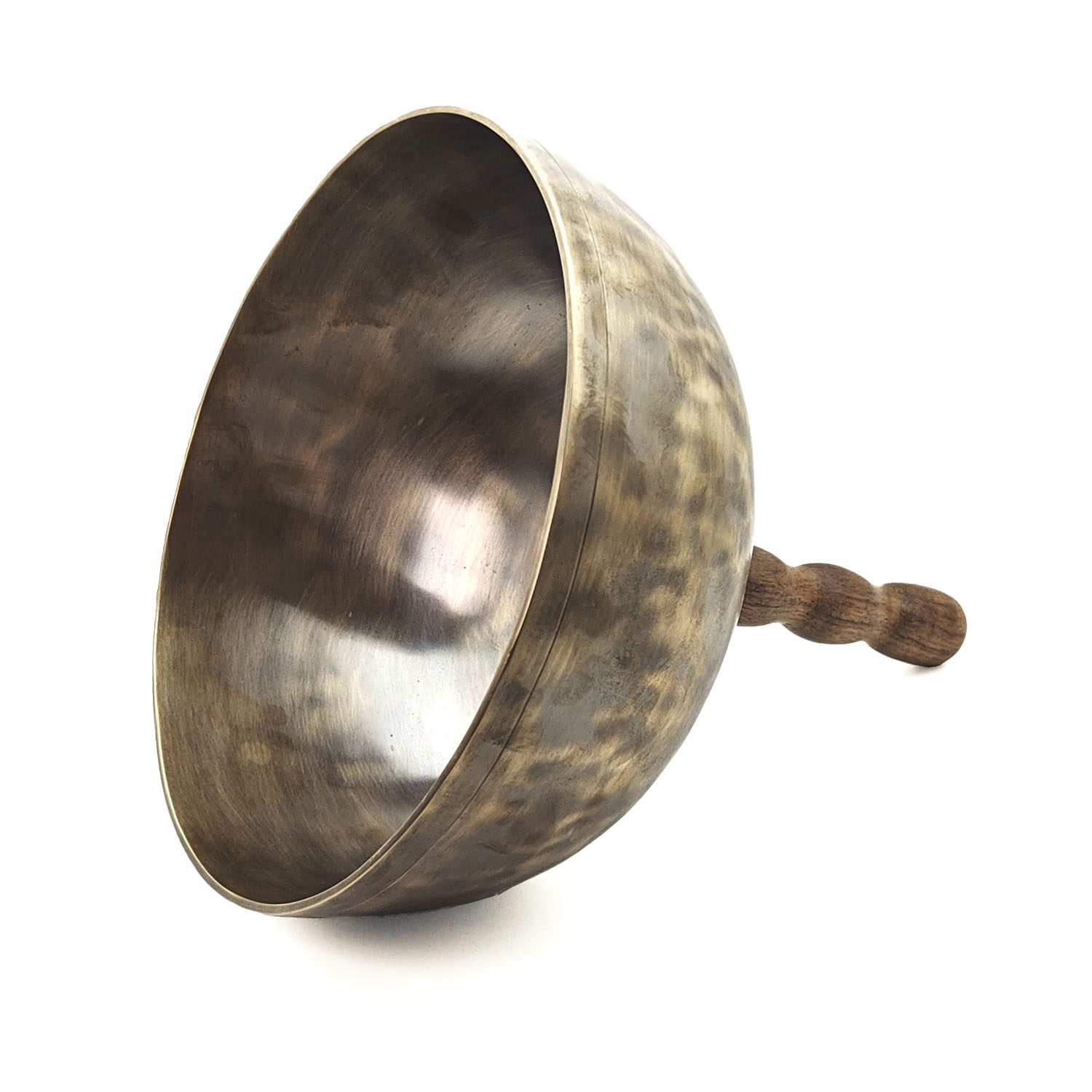 Vibrating Hammered Singing Bowl With Handle - A#2 (23 cm, 1.4 kg) - Image 2
