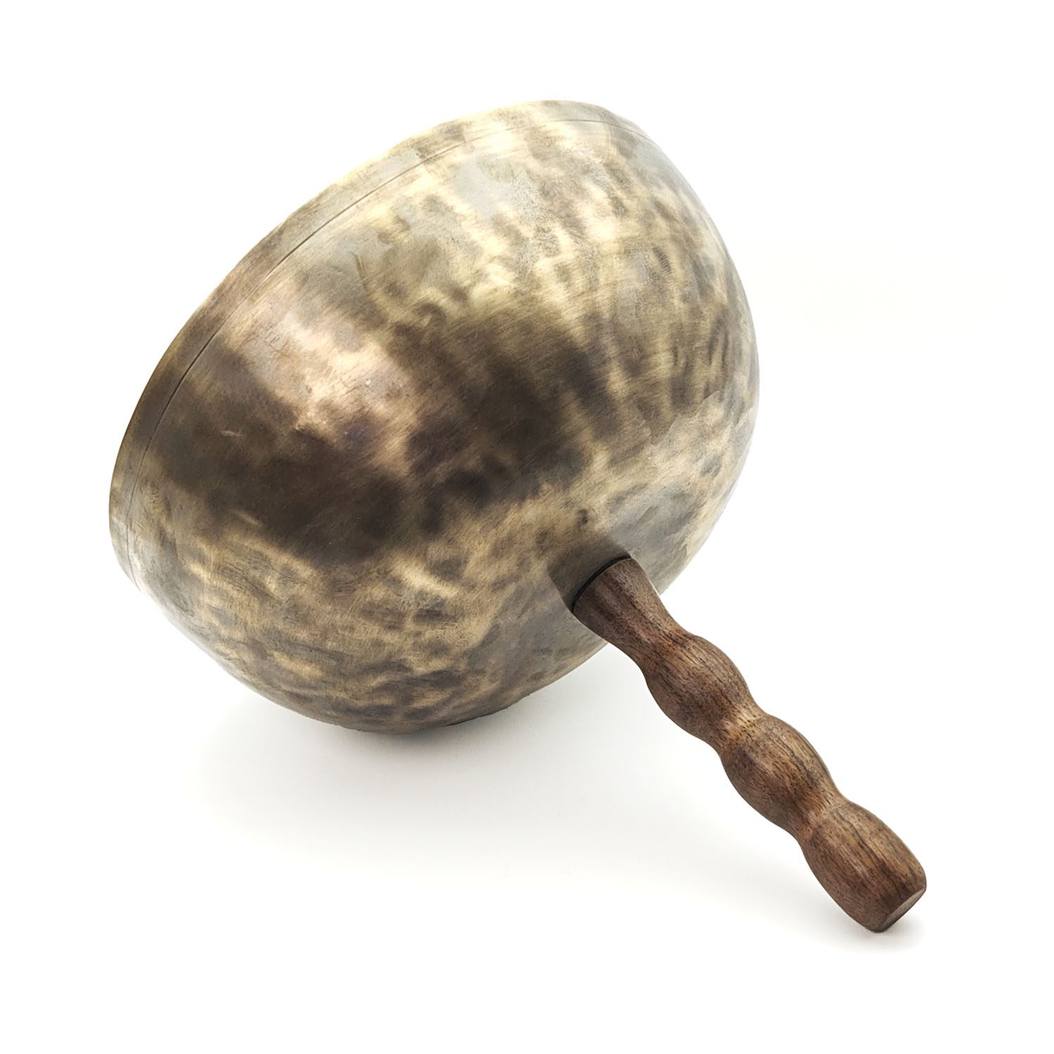 Vibrating Hammered Singing Bowl With Handle - A#2 (23 cm, 1.4 kg) - Image 4