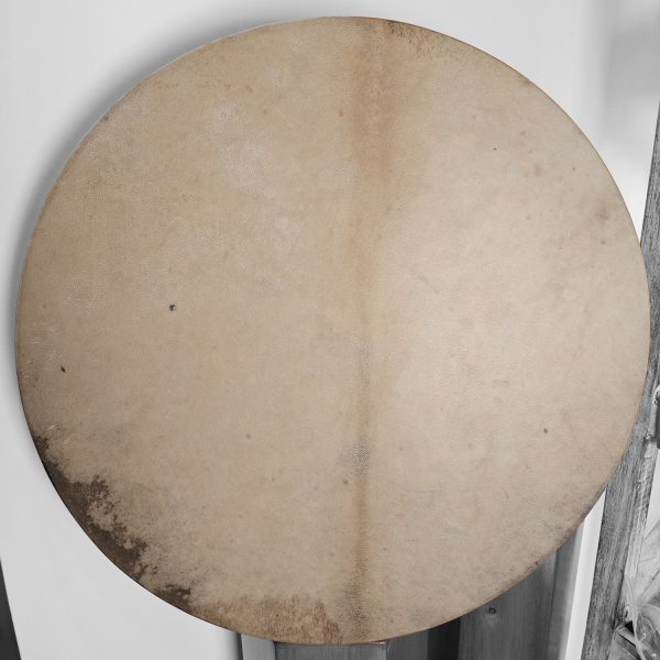 Shamanic Drum With Suede & Silver "Black Tiger" (50 cm) — изображение 2
