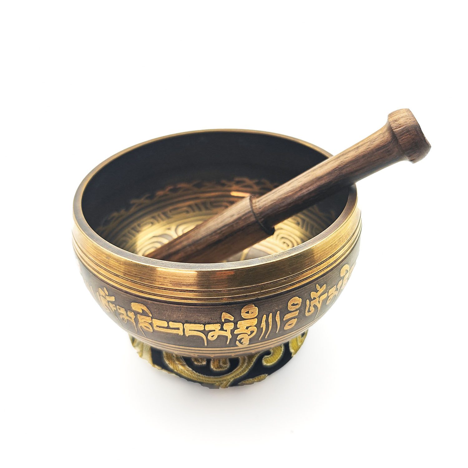 Souvenir Machine Made Bowl Mantra (12 cm, 0.4 kg) (+ pillow and stick)
