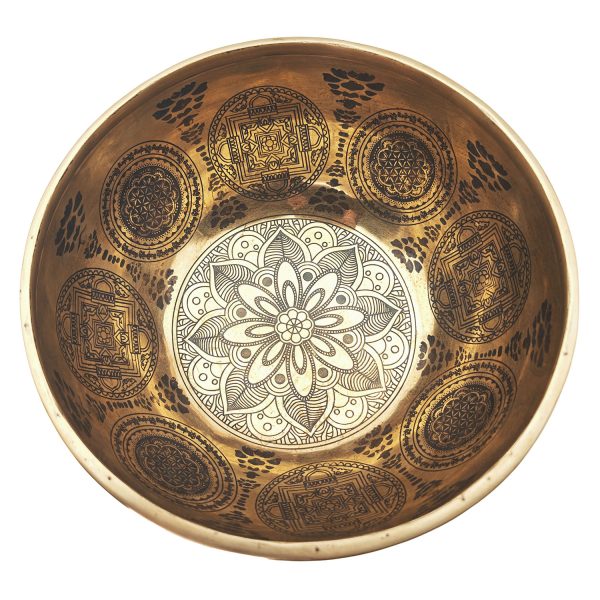 Yantra Hammered Singing Bowl - F3 (22 cm, 1.3 kg) - Image 2