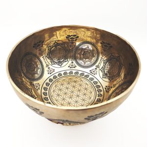 Yantra Hammered Singing Bowl - C# (25 cm, 1.7 kg)