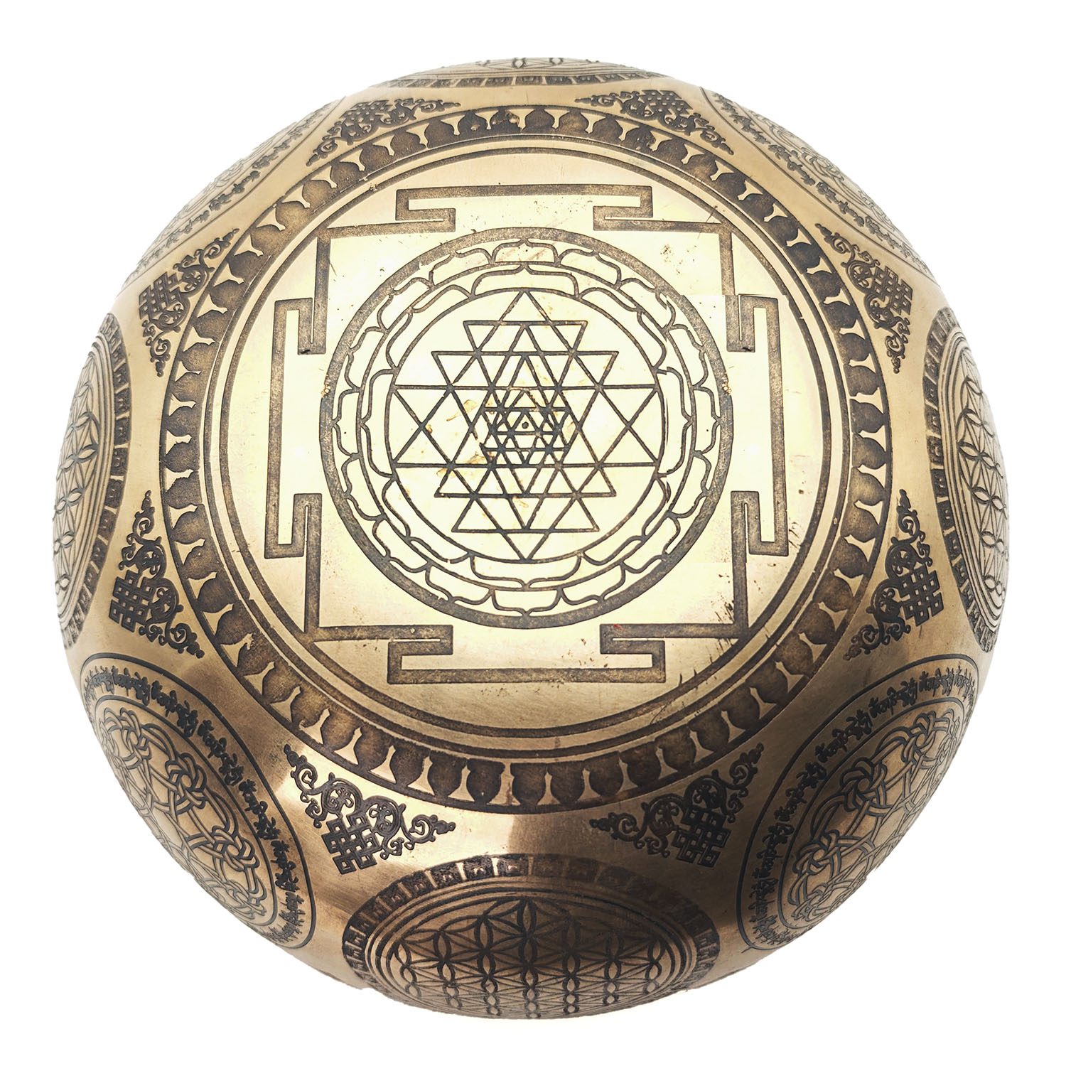 Yantra Hammered Singing Bowl - F# (20 cm, 1.2 kg) - Image 4