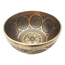 Yantra Hammered Singing Bowl - F3 (21 cm, 1.3 kg)