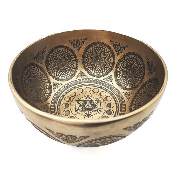 Yantra Hammered Singing Bowl - F3 (21 cm, 1.3 kg)