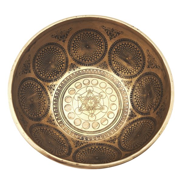 Yantra Hammered Singing Bowl - G3 (21 cm, 1.4 kg) - Image 2