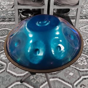 Handpan "D Minor" Blue (9 Notes) (56 cm) (+ case)