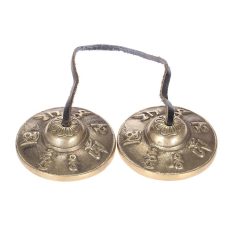 Brass Tingsha "Mantra" (6.5 cm, 200 gr)