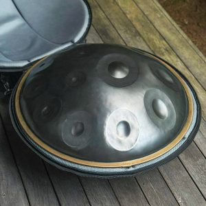Handpan RAV PAN "F# Romanian Hijaz" Black (Russia) (Used) (55 cm) (+ hard case)