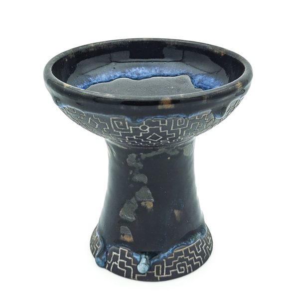 Premium Ceramic Glazed Incense Burner Medium "Shipibo" (14 cm)