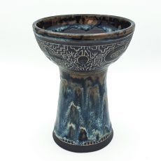 Premium Ceramic Glazed Incense Burner Large "Shipibo Animals" (18 cm)