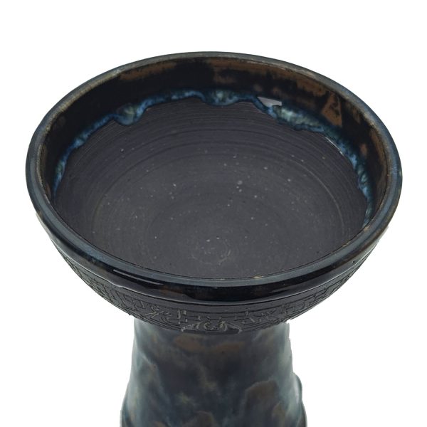 Premium Ceramic Glazed Incense Burner Large "Shipibo Animals" (18 cm) - Image 3