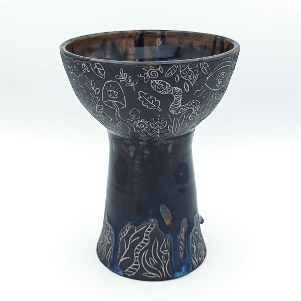 Premium Ceramic Glazed Incense Burner Large "Mushrooms" (18 cm) - Image 2