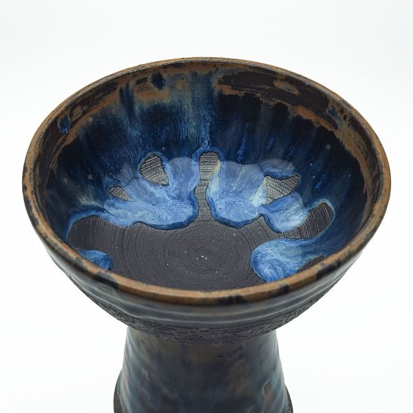 Premium Ceramic Glazed Incense Burner Large "Shipibo Pattern" (18 cm) — изображение 3