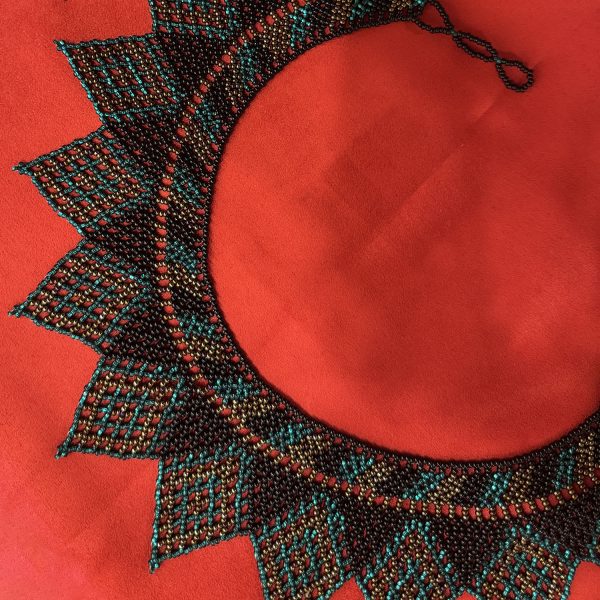 Mayan Huichol Beaded Necklace (Mexico) — изображение 2