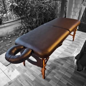Portable Massage Table Teakwood Brown