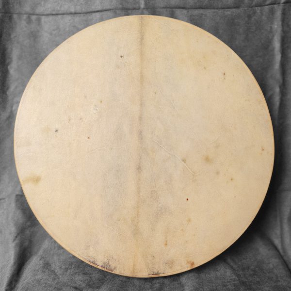 Shamanic Drum With Leather & Silver 925 "Turquoise Eye" (45 cm) - Image 2