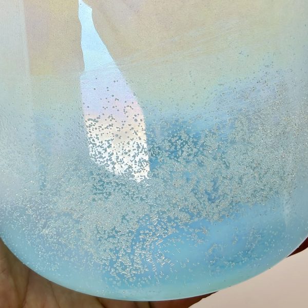 Alchemy Crystal Bowl "Snow Blue"  - F4 (15 cm, 0.5 kg) - Image 2