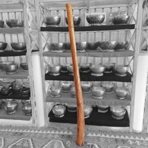 Wooden Didgeridoo Eucalyptus (D#2, 150 cm, 2.4 kg) (+ case)